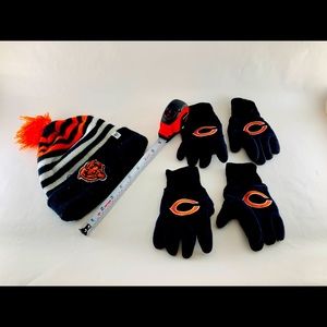 Bears Kids Winter Beanie and Gloves Set
